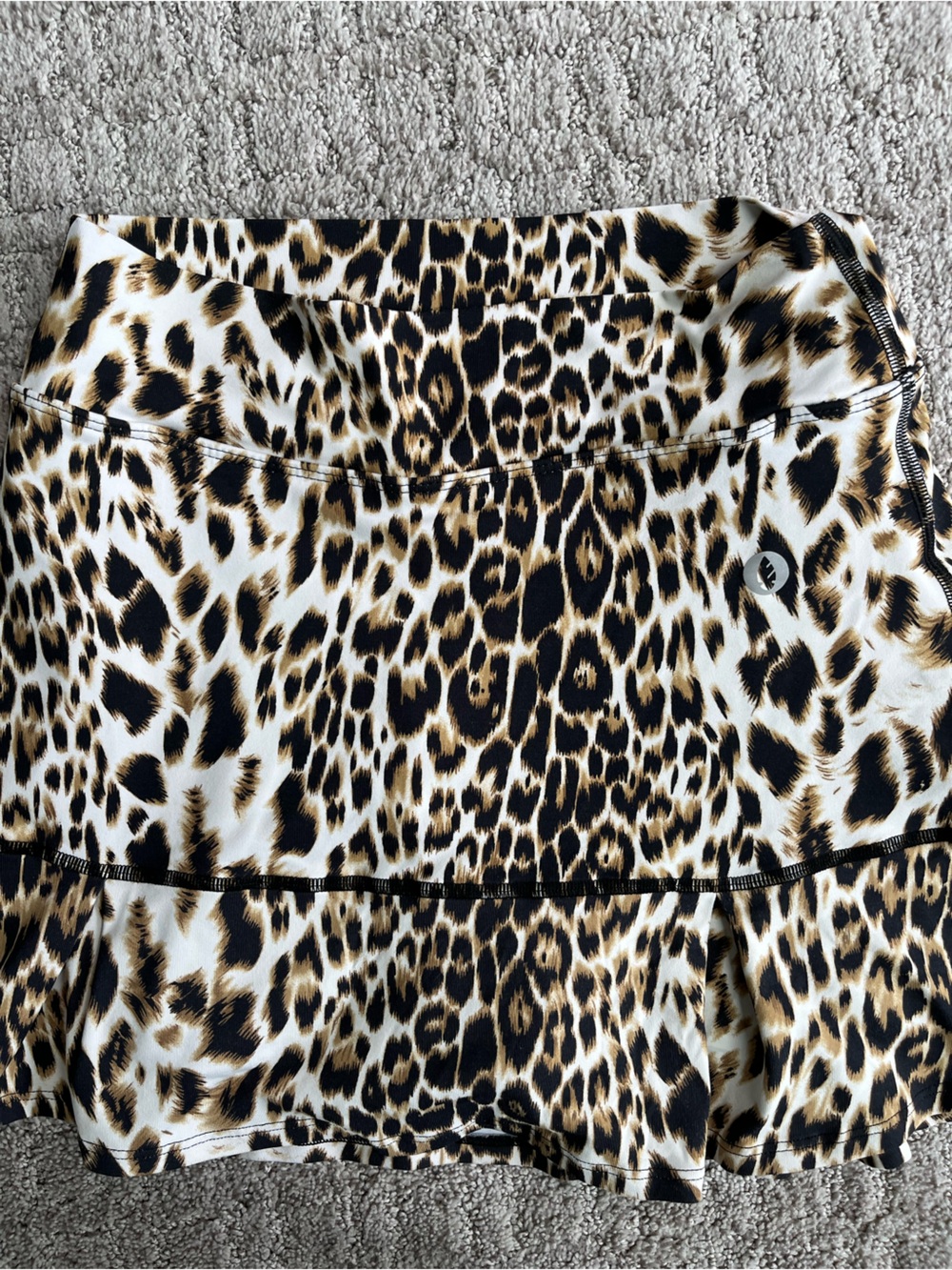 Dona Jo Leopard Print Women’s Tennis Skirt